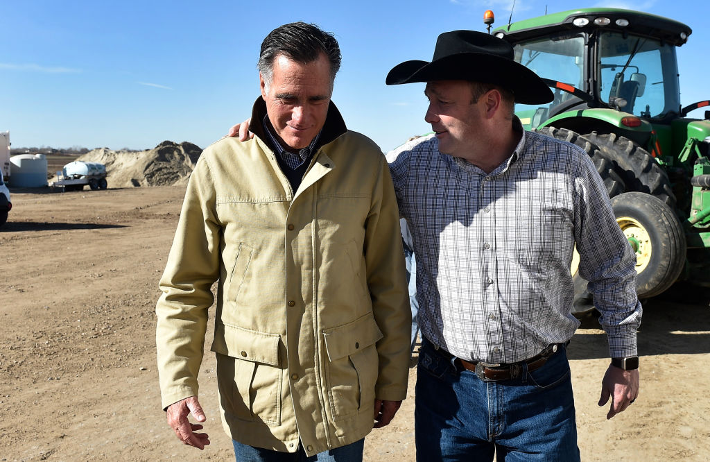 Romney is running for a U.S. Senate seat from Utah, currently held by Sen. Orrin Hatch, who announced his retirement after the current term expires. (Credit: Gene Sweeney Jr./Getty Images)