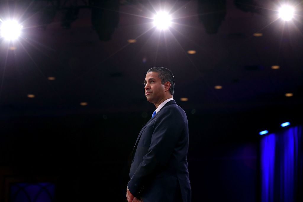 The FCC's conservative leadership has allowed Sinclair to flourish, enabling the conservative media company to expand into scores of local media markets unchecked. (CREDIT: Chip Somodevilla/Getty Images)