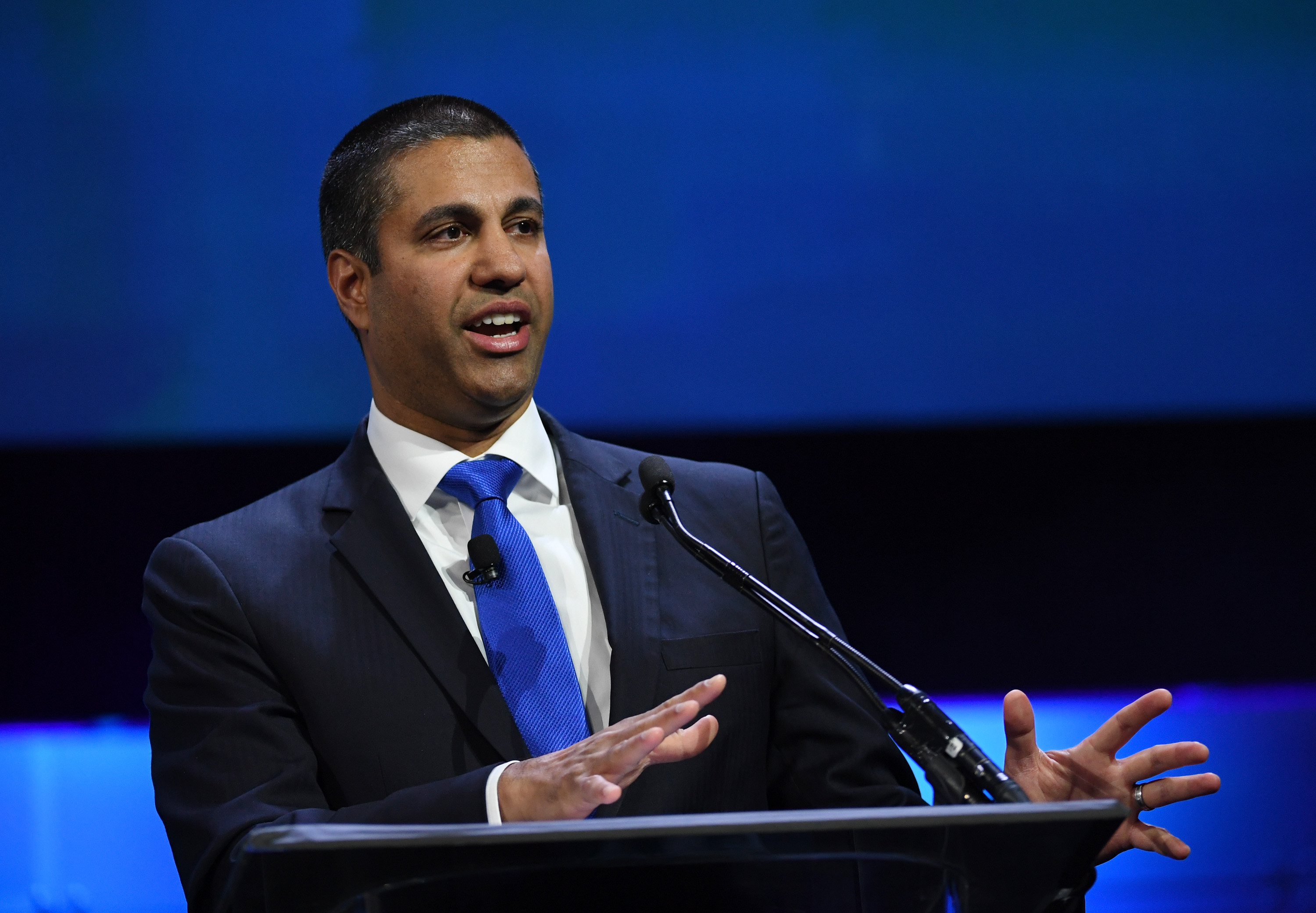 Federal Communications Commission Chairman Ajit Pai. CREDIT: Ethan Miller/Getty Images
