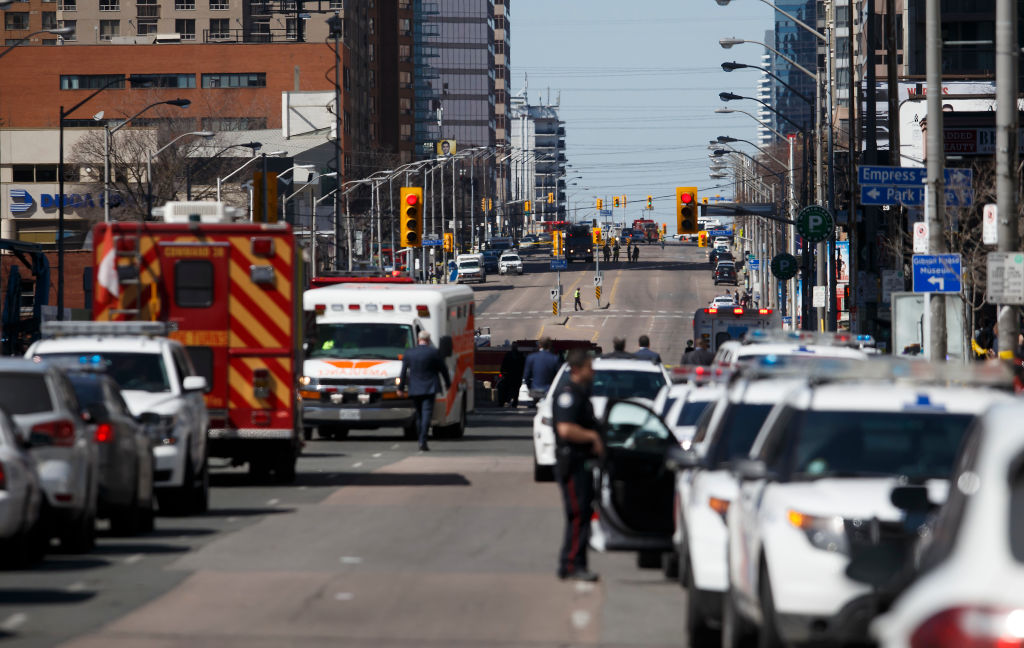 Prior to Monday's attack in Toronto, suspect Alek Minassian, a self-described "Incel," praised mass shooter Elliot Rodger. (Photo by Cole Burston/Getty Images)