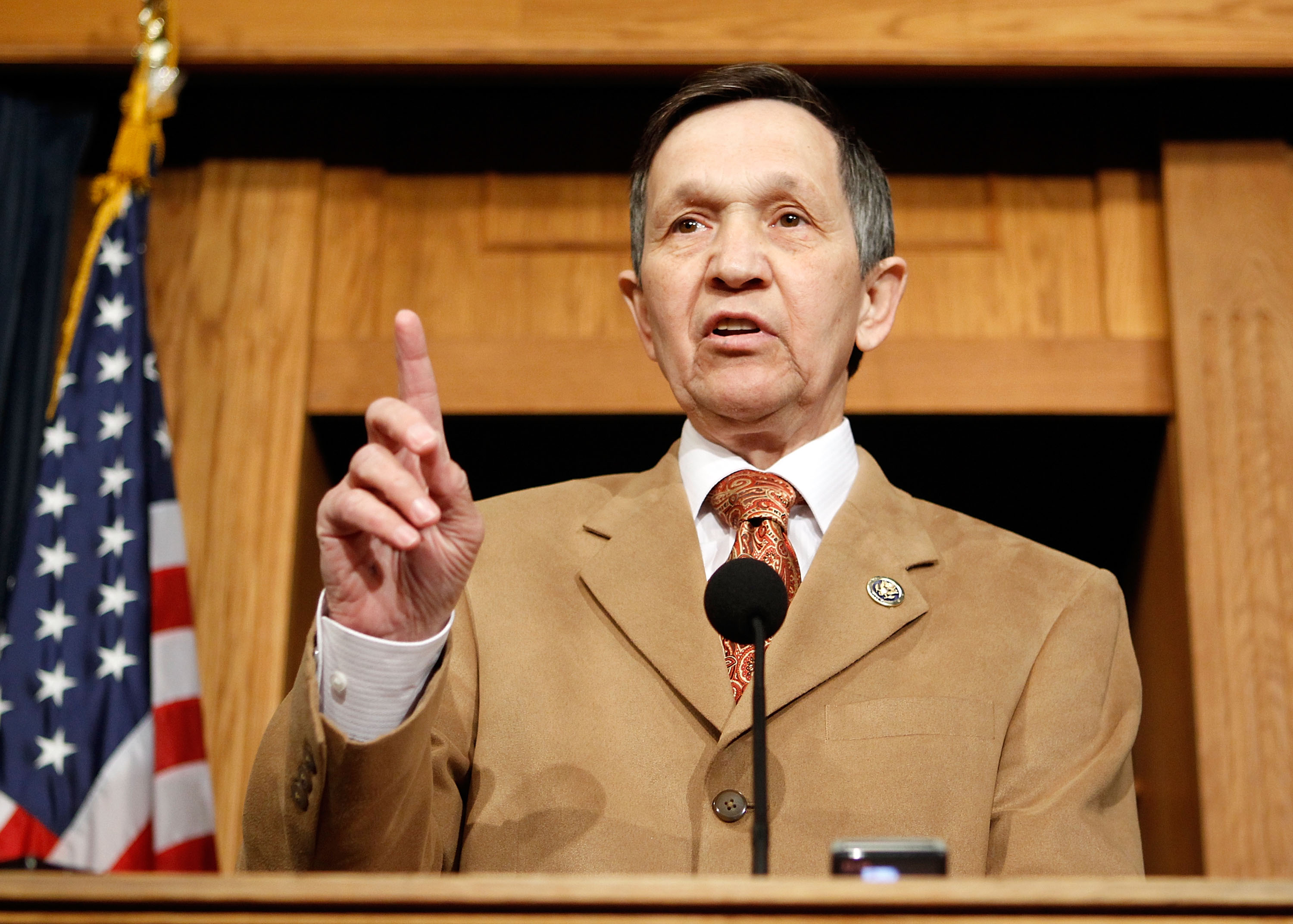 It appears a pro-Syria group paid Dennis Kucinich tens of thousands of dollars. CREDIT: GETTY / ALEX WONG