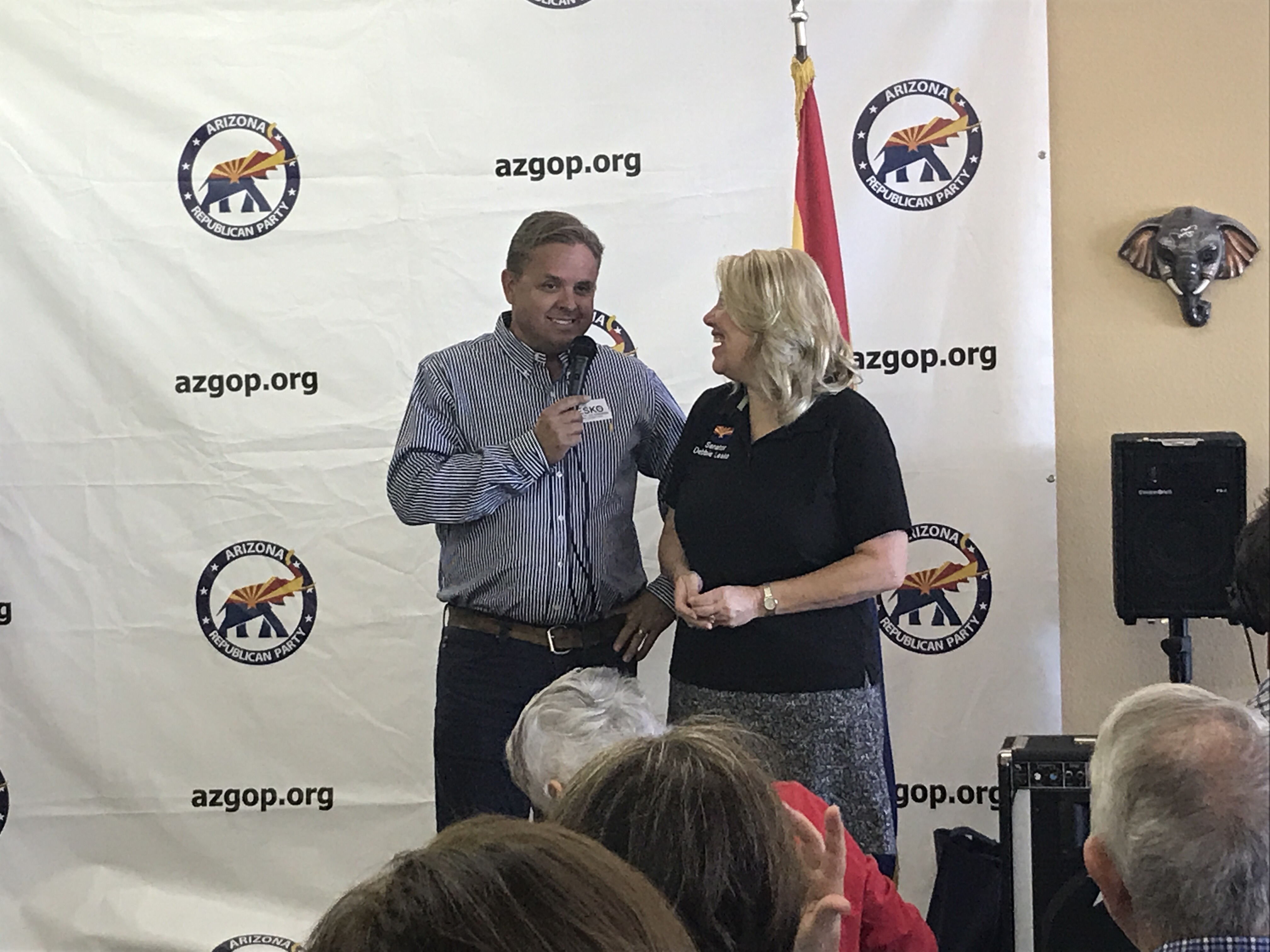 Lesko at AZ GOP event Saturday. CREDIT: Addy Baird