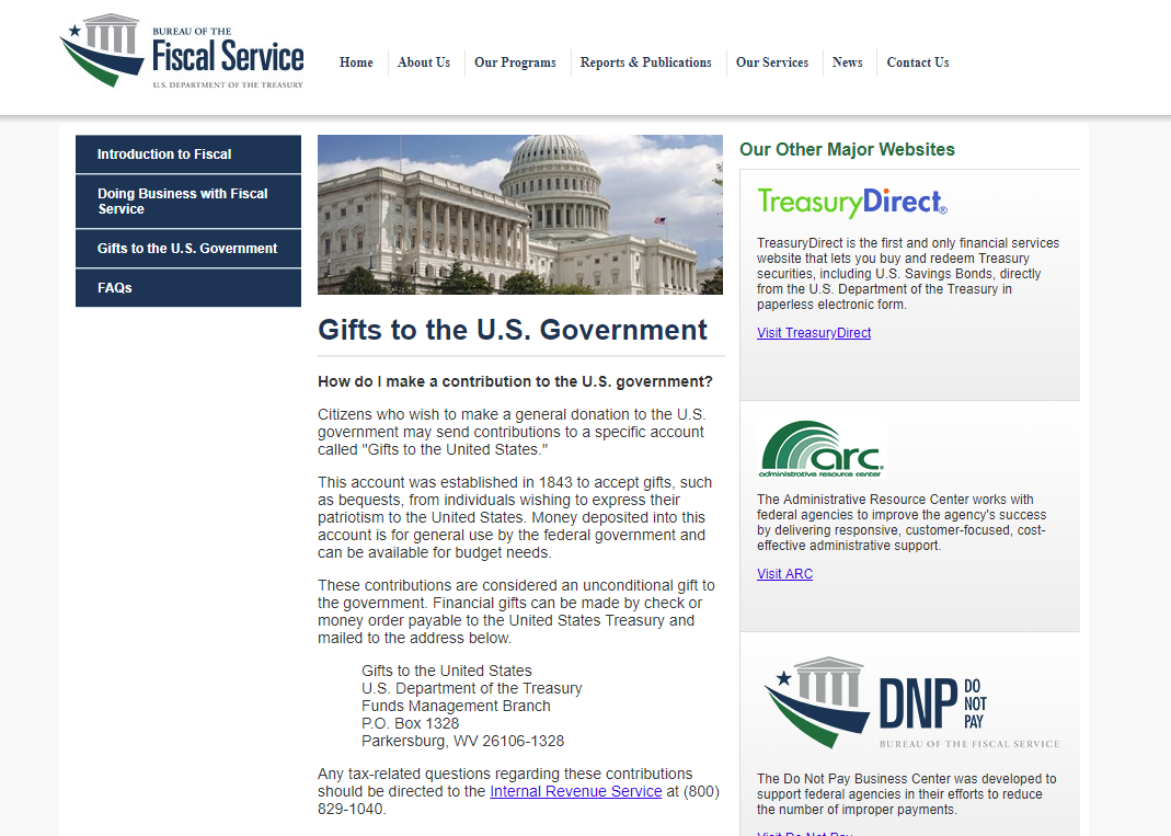 CREDIT: U.S. Treasury