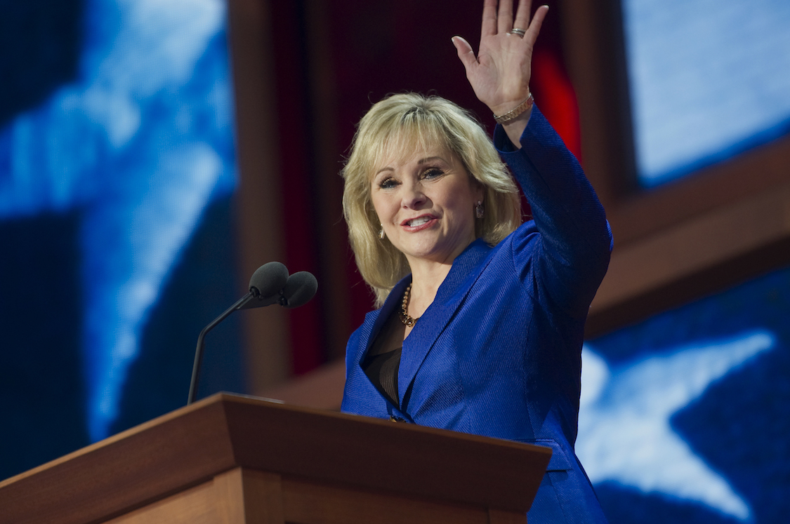 Oklahoma Gov. Mary Fallin speaks at the 2012 Republican National Convention at the Tampa Bay Times Forum. CREDIT: Photo By Chris Maddaloni/CQ Roll Call