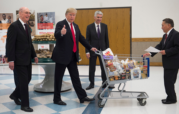 Trump reportedly won't sign the House farm bill unless it includes work requirements for poor people using the SNAP program. Those work requirements have mostly been proven ineffective. (SAUL LOEB/AFP/Getty Images)