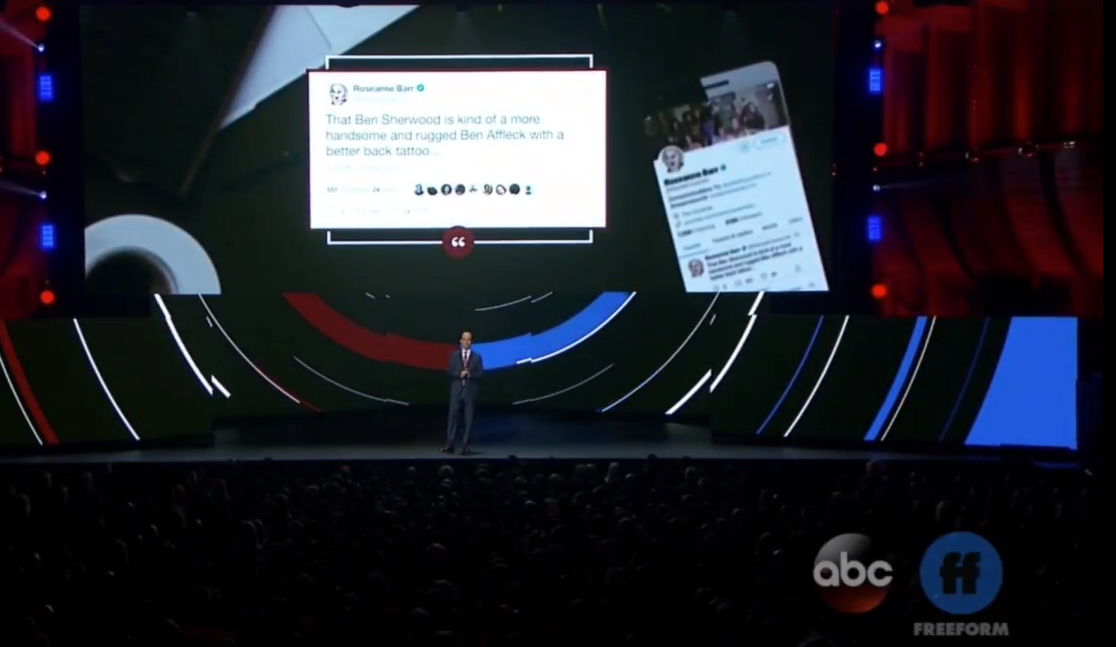 Ben Sherwood at ABC's upfront presentation on May 15 (CREDIT: Screenshot)