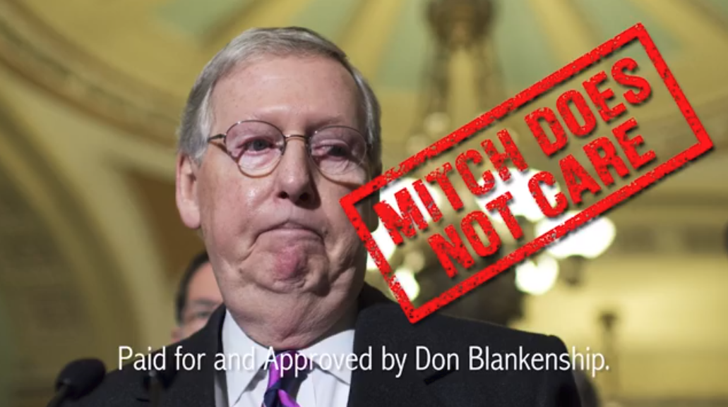 Screenshot of the ad via Facebook