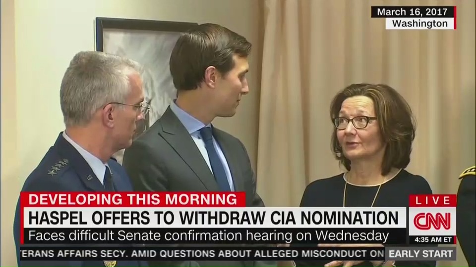 President Trump defended the use of torture on Monday while claiming acting CIA Director Gina Haspel did nothing wrong in overseeing a controversial black site program after 9/11. (CREDIT: CNN, screengrab)