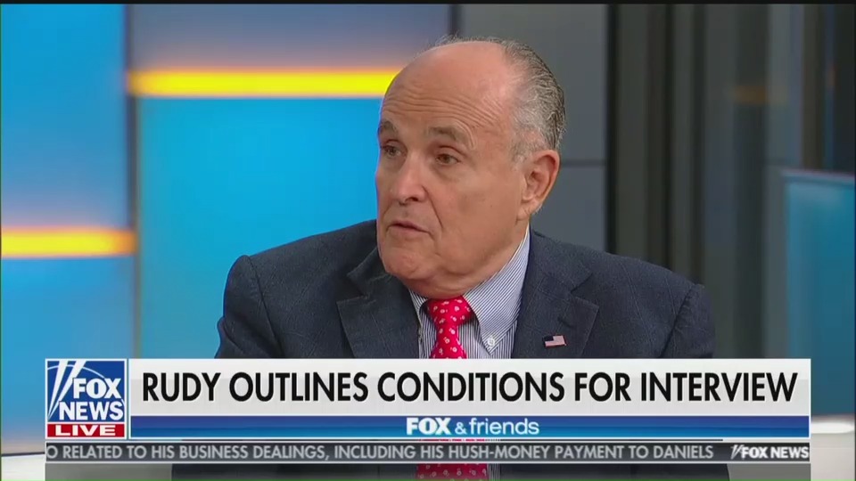 Rudy Giuliani says North Korea will release 3 U.S. nationals from prison, during an interview with Fox & Friends. The State Department has not yet commented on the matter or issued a timeline for that rumored release. (CREDIT: FOX NEWS, SCREENGRAB)
