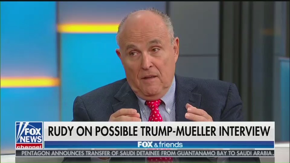 Rudy Giuliani on Fox News on Thursday
