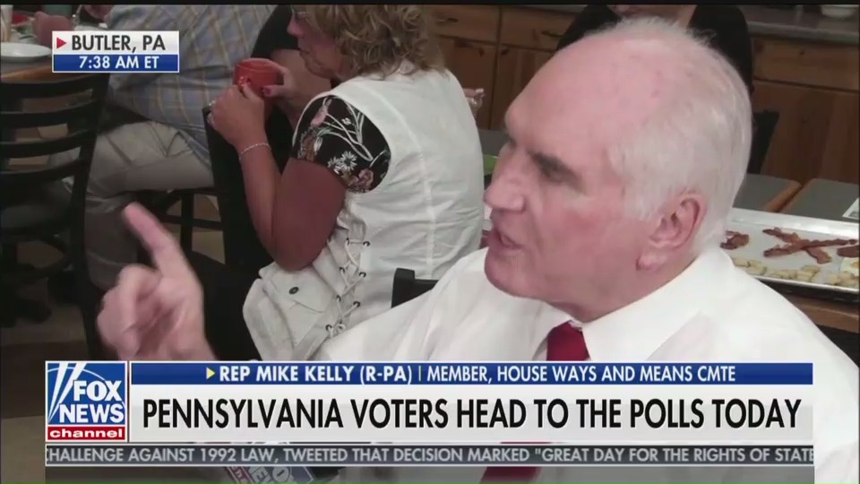 Rep. Mike Kelly (R-PA) on Fox & Friends on Tuesday