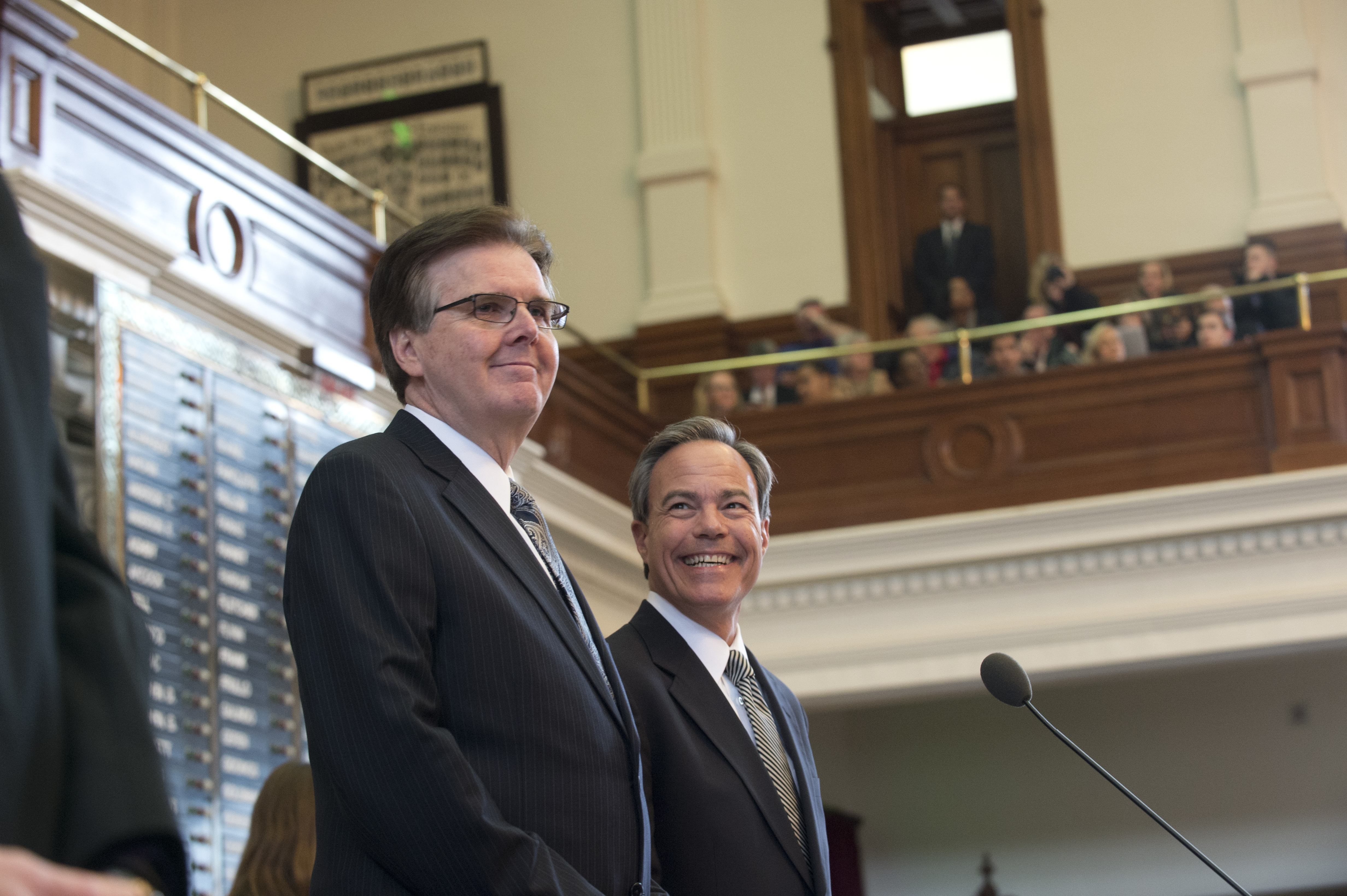 Texas Lieutenant Governor Dan Patrick shown here at in January at the state of the state address. CREDIT: Robert Daemmrich Photography Inc/Corbis via Getty Images