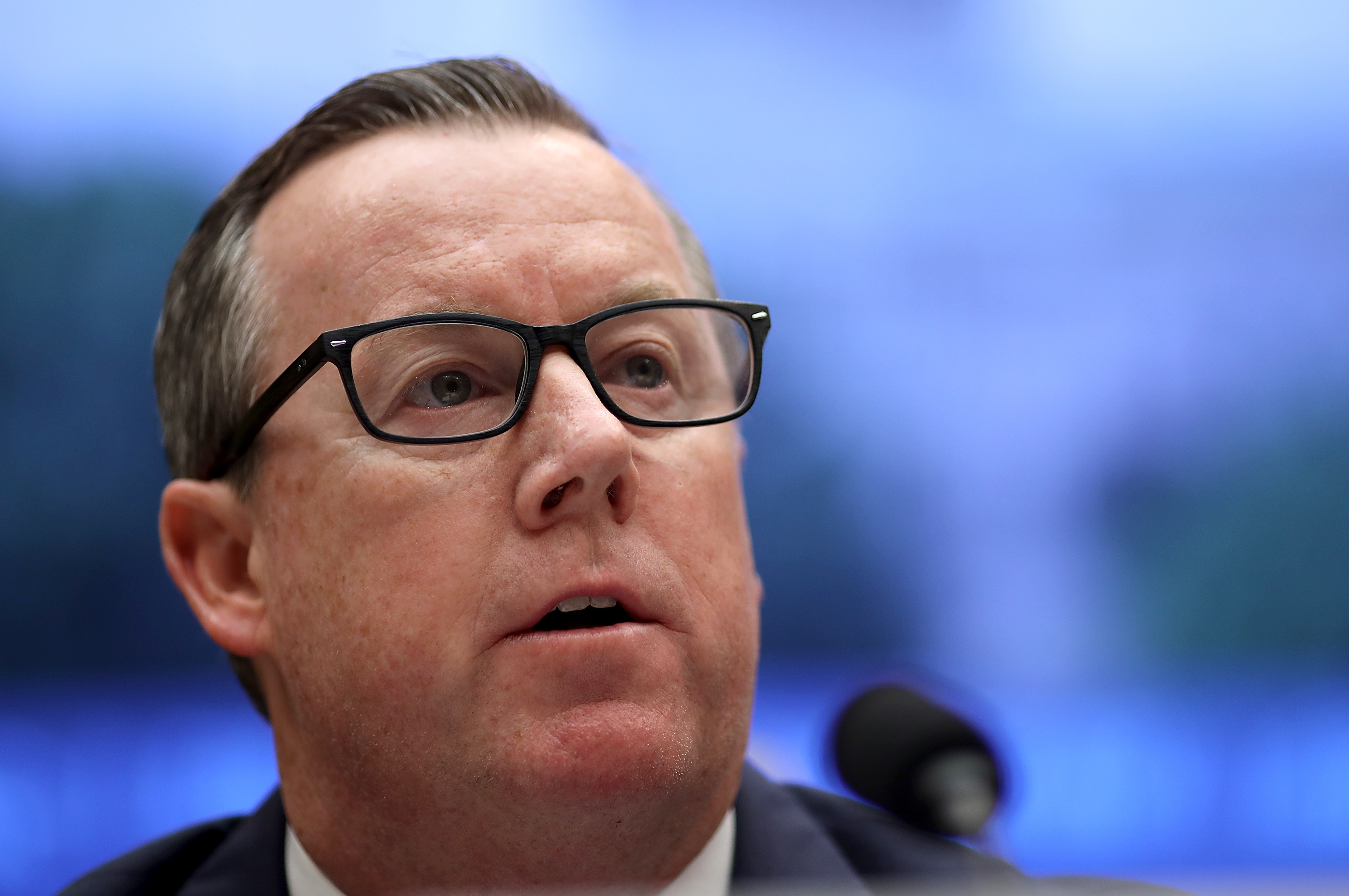 WASHINGTON, DC - MAY 23: Tim Hinchey, president and CEO of USA Swimming testifies before the House Oversight and Investigations Subcommittee May 23, 2018 in Washington, DC. The committee held a hearing on "Examining the Olympic Community's Ability to Protect Athletes from Sexual Abuse." (Photo by Win McNamee/Getty Images)