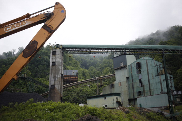 A coal prep plant in Pikeville, Kentucky, serves as a reminder of the town's heritage as a centers of the Appalachian coal industry. CREDIT: Luke Sharrett/Getty Images