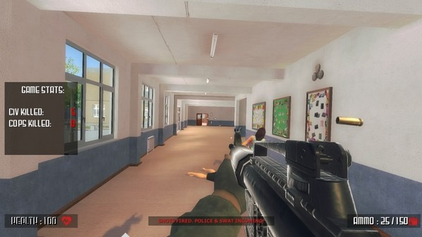 Photo of the videogame "Active Shooter" found on the online marketplace Steam. (CREDIT: STEAM, SCREENSHOT)
Photo of the videogame "Active Shooter"