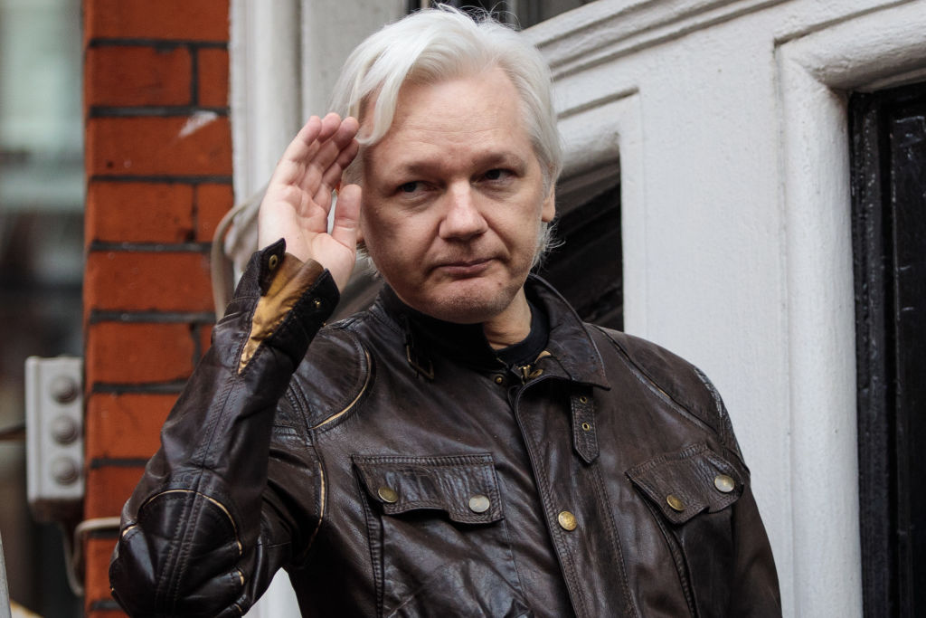 A sanctioned Russian oligarch's lobbyist has been a frequent guest of Julian Assange. CREDIT: GETTY / JACK TAYLOR