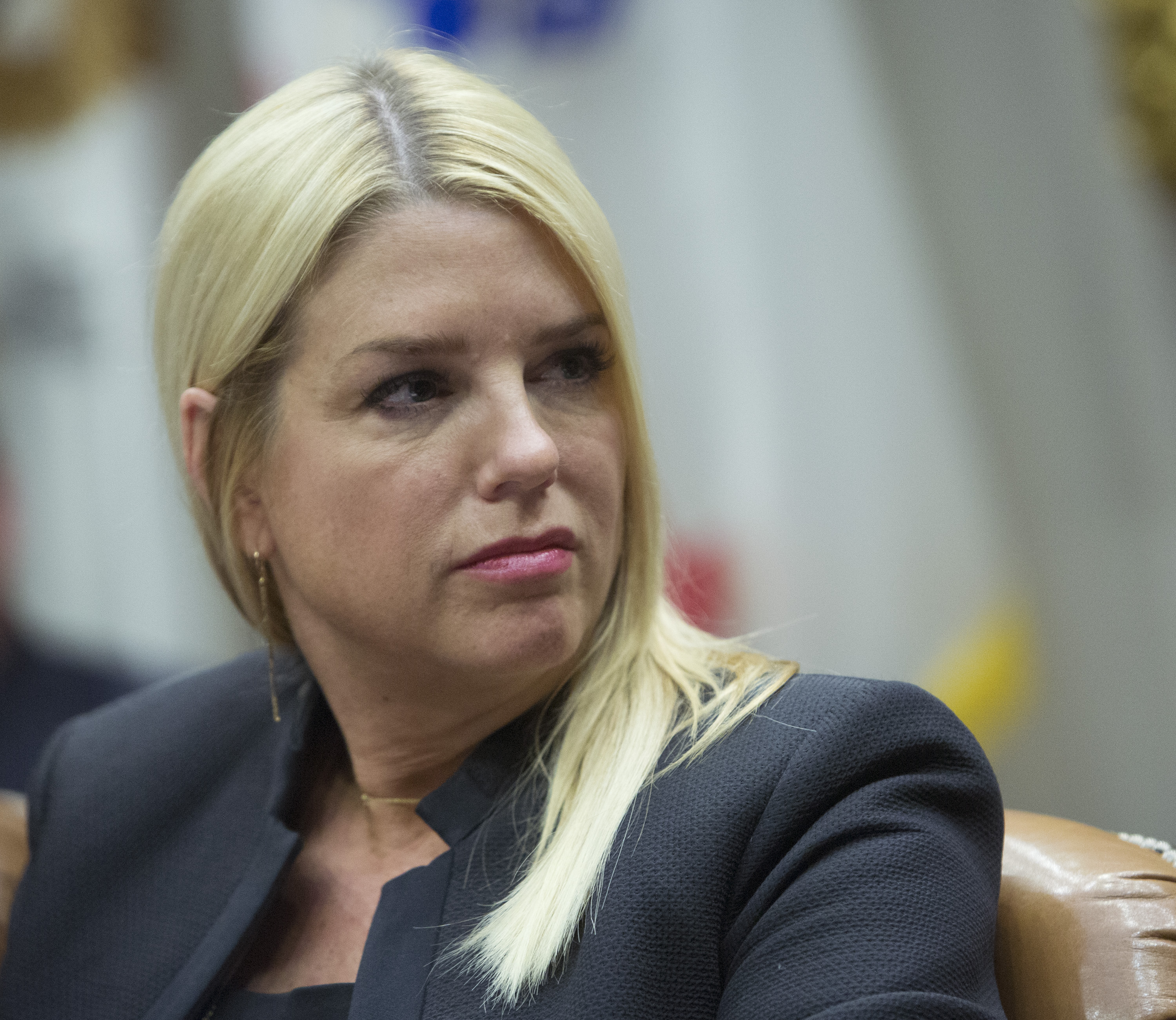 Florida Attorney General Pam Bondi participates in a meeting with state and local officials on school safety at The White House February 22, 2018 in Washington, DC. (CREDIT: Chris Kleponis-Pool/Getty Images)