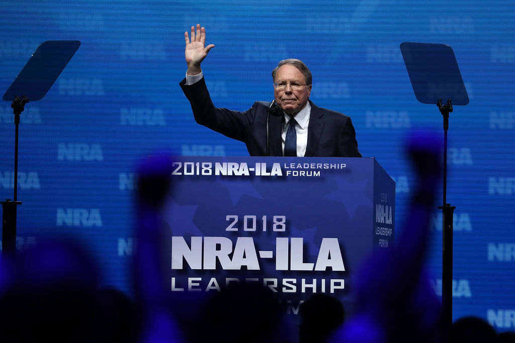 The NRA, led by Wayne LaPierre, is facing yet another FEC complaint. CREDIT: GETTY / JUSTIN SULLIVAN