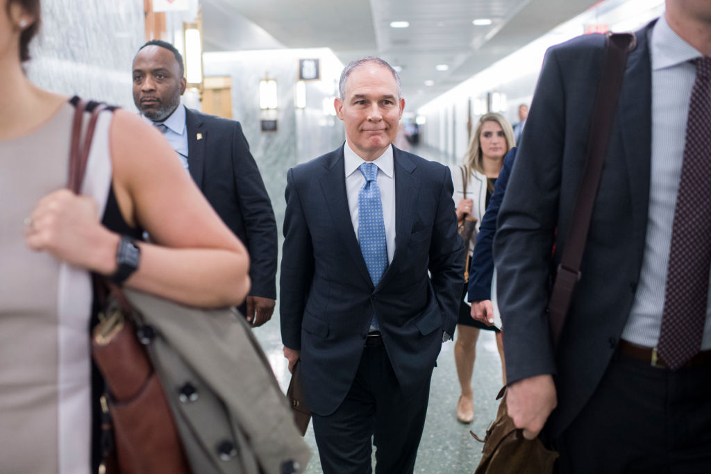 Environmental Protection Agency Administrator Scott Pruitt is facing more than a dozen federal investigations. (Credit: Tom Williams/CQ Roll Call)