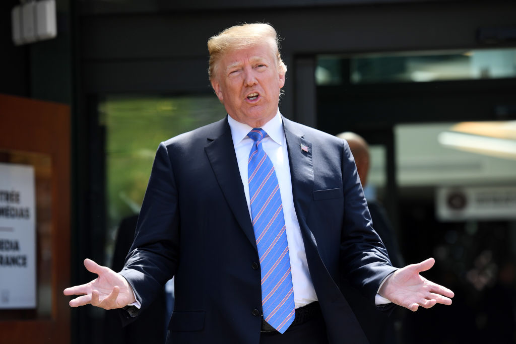 Donald Trump blamed Barack Obama yet again for Russia's invasion of Ukraine. CREDIT: GETTY / LEON NEAL