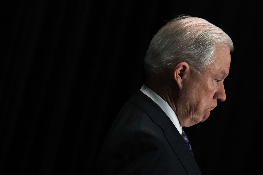 Attorney General Jefferson Beauregard Sessions III (Photo by Alex Wong/Getty Images)