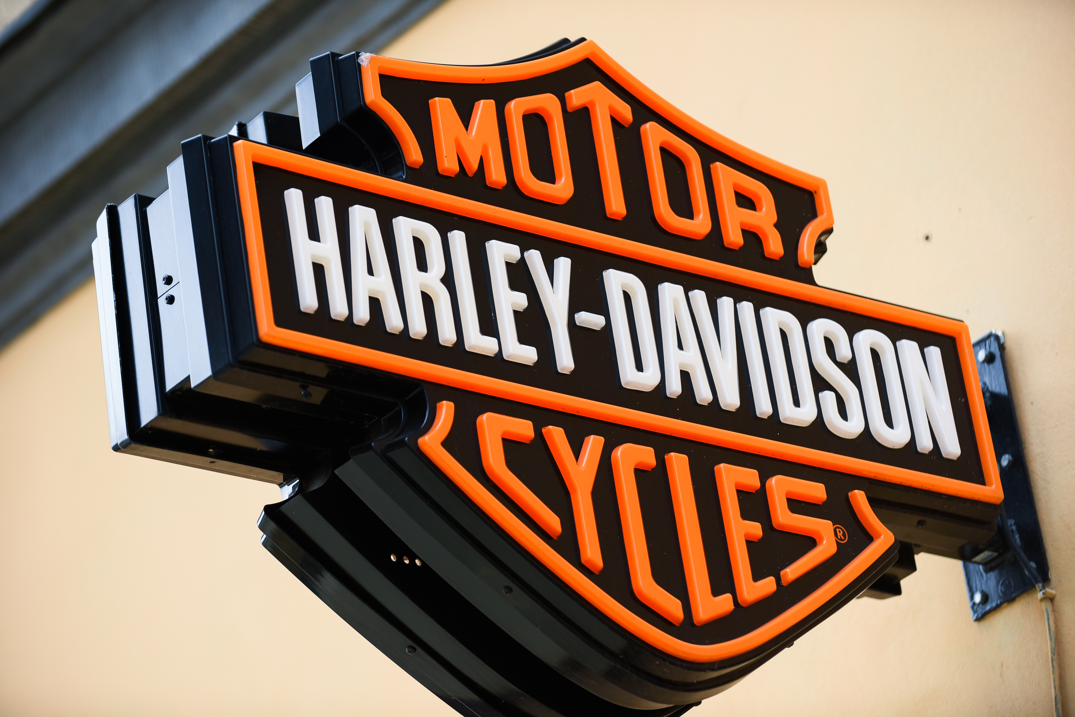 American brand Harley Davidson logo is seen in Krakow.
Krakow is the second largest city in Poland and it is located in the southern part of the country. (Photo by Omar Marques/SOPA Images/LightRocket via Getty Images)