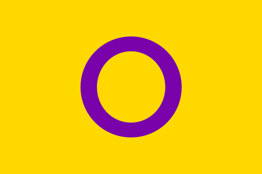An intersex flag