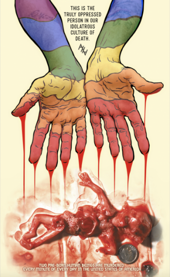 The anti-gay flyer at issue in the Seattle coffee shop incident.