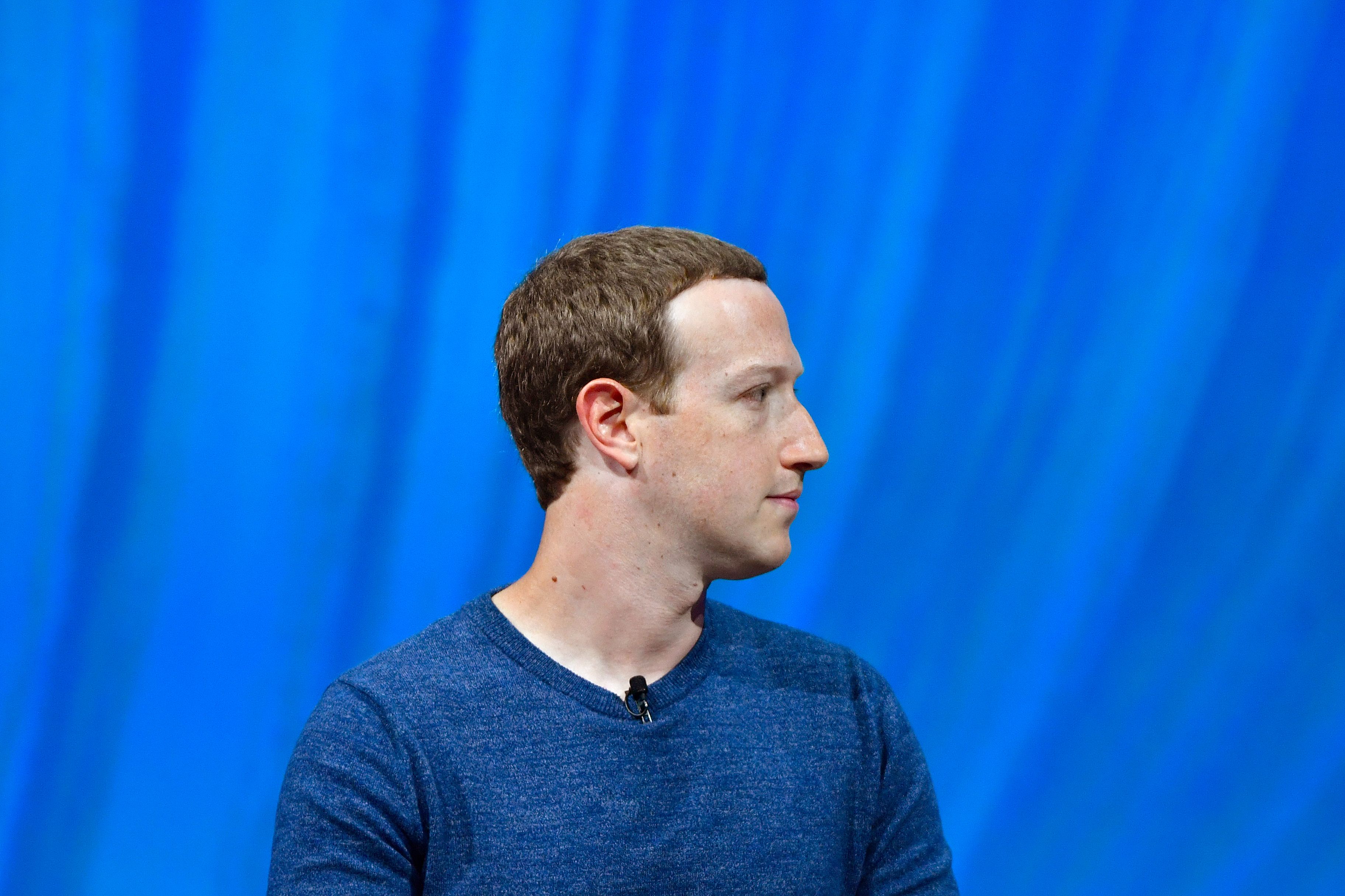 Facebook CEO Mark Zuckerberg said his company has no responsibility to remove Holocaust denier content from the social media platform. (Photo credit: GERARD JULIEN/AFP/Getty Images)