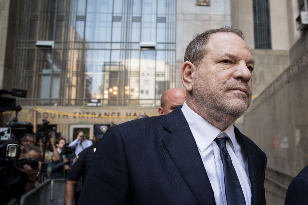 Harvey Weinstein exits State Supreme Court, June 5, 2018 in New York City. CREDIT: Drew Angerer/Getty Images