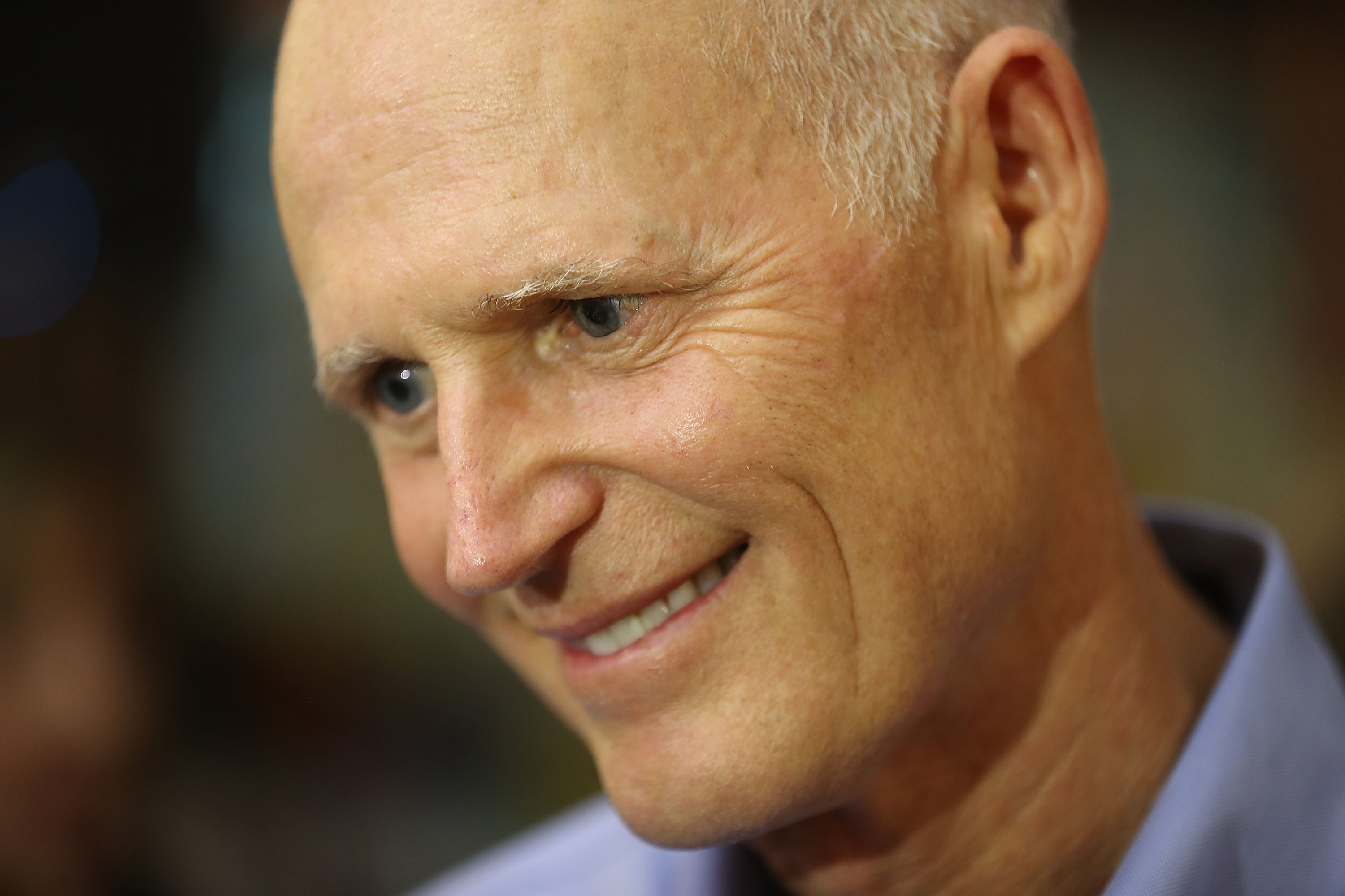 Florida Governor Rick Scott speaks to supporters. (Photo by Joe Raedle/Getty Images)