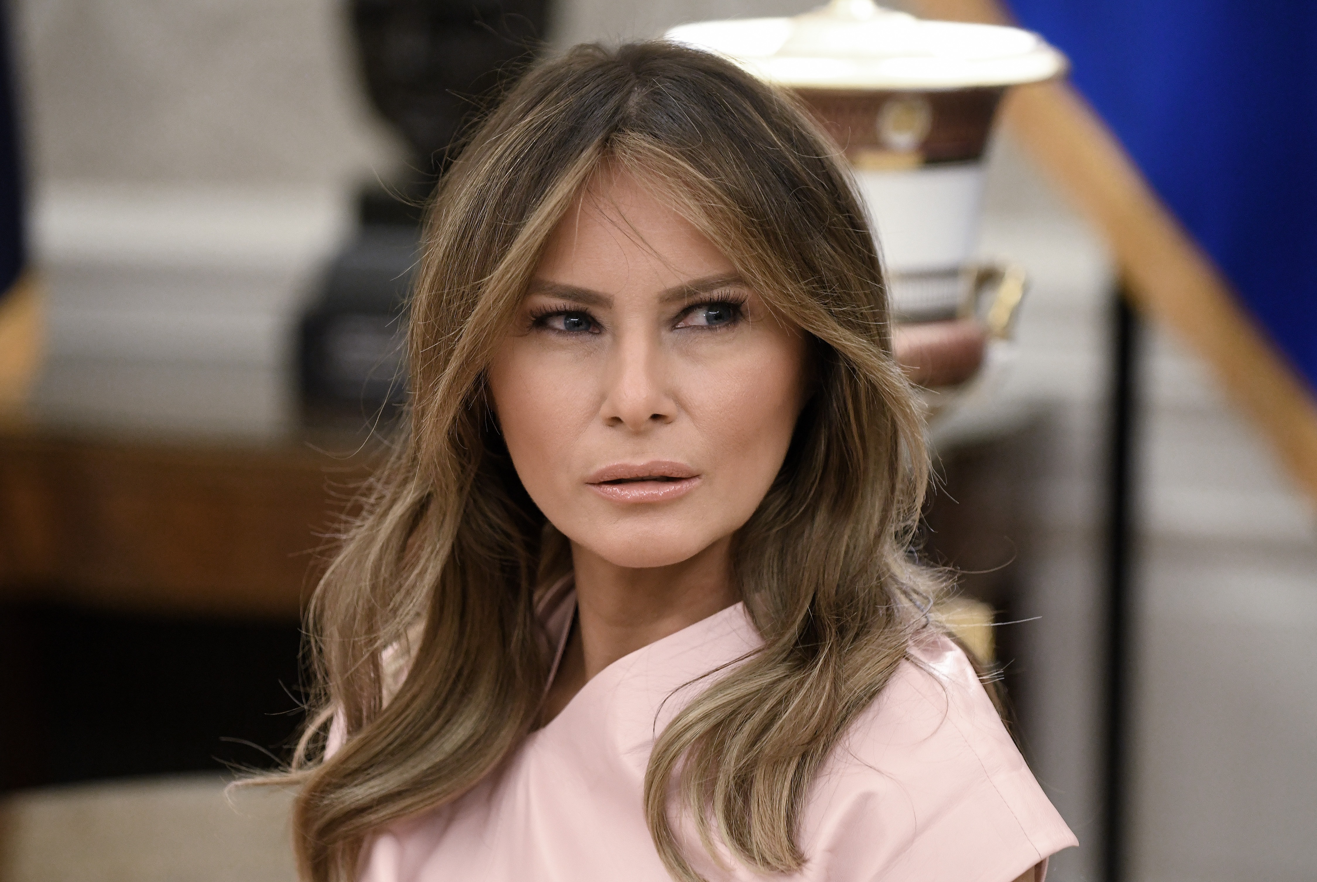 Melania Trump earned at least $100,000 in photo royalties in 2017, according to an NBC News report Monday. (CREDIT: Olivier Douliery-Pool/Getty Images)