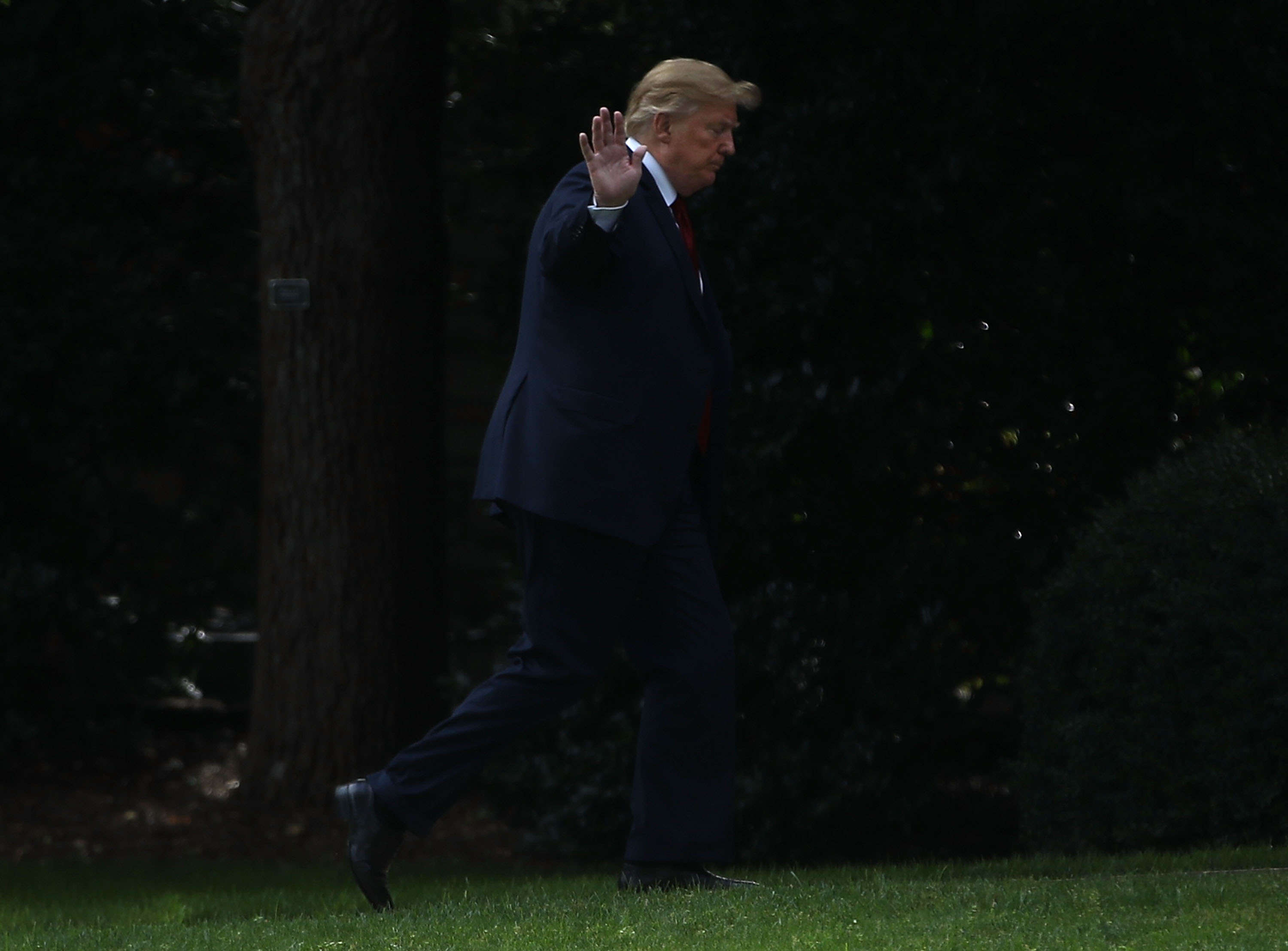 U.S. President Donald Trump arrives at the White House on June 28, 2018 in Washington, DC. CREDIT: Mark Wilson/Getty Images