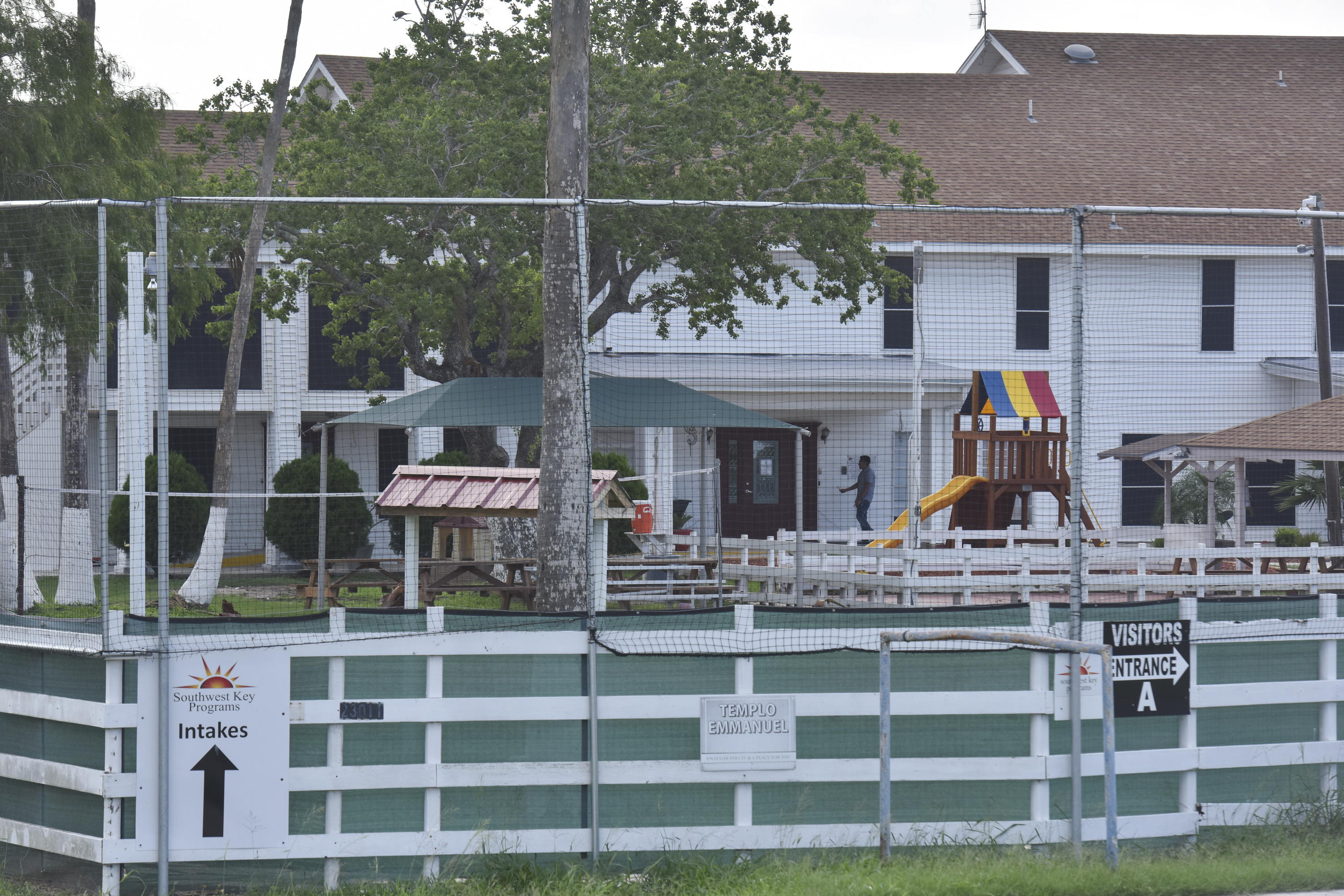 Southwest Key Combes houses "tender age" immigrant children who have been separated from their families at the U.S.-Mexico border, in Harlingen, TX. (CREDIT: Jahi Chikwendiu/The Washington Post via Getty Images)