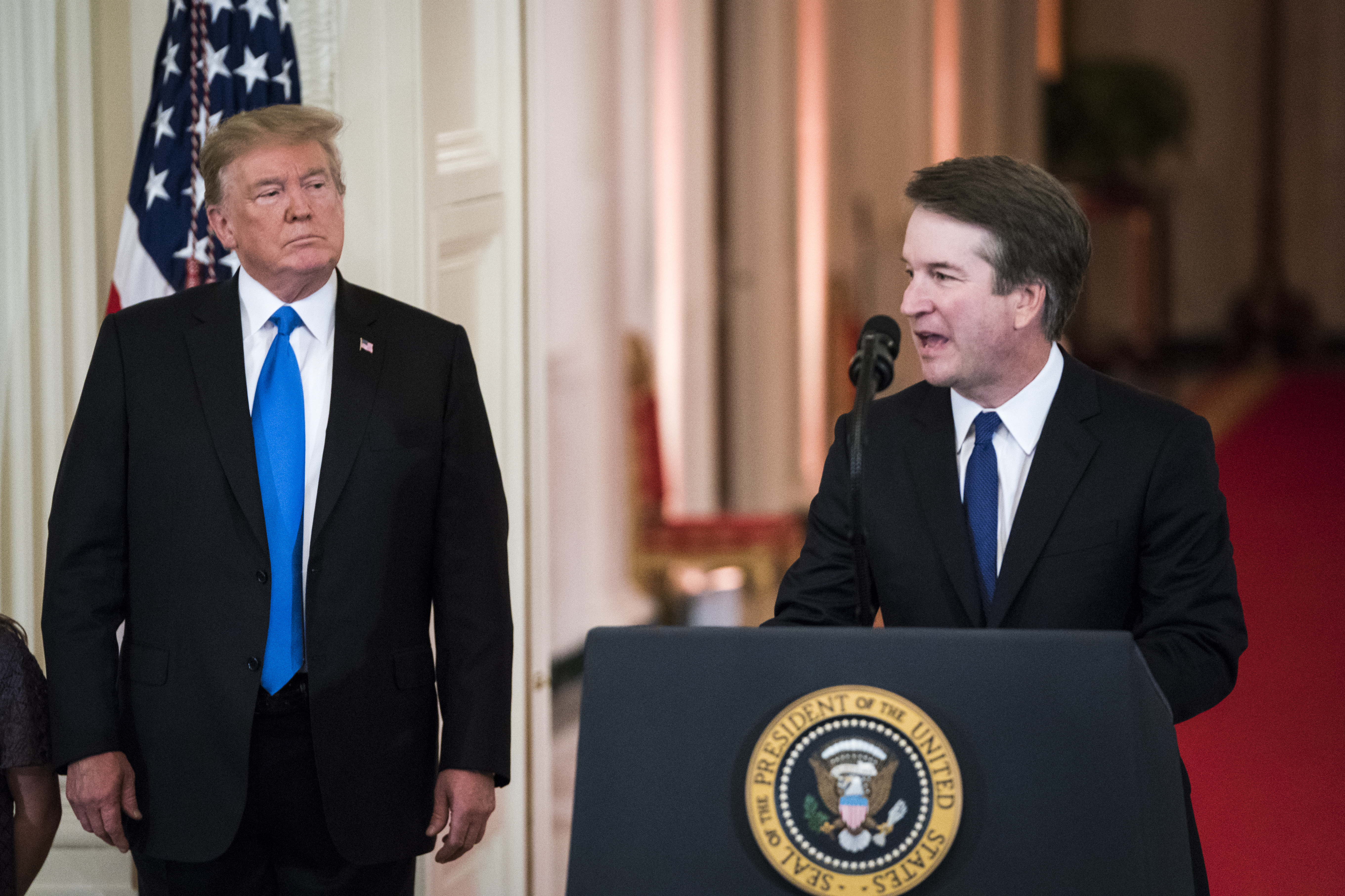 President Donald Trump on July 9, 2018 nominated Brett Kavanaugh to replace Supreme Court Justice Anthony Kennedy. CREDIT: Jabin Botsford/The Washington Post via Getty Images