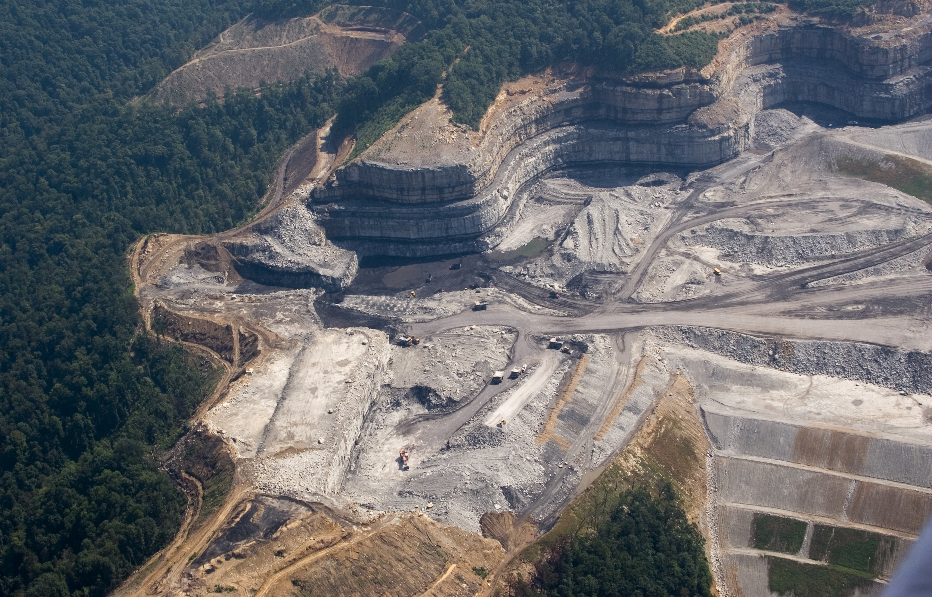 A mountaintop removal coal mining site in West Virginia. CREDIT: Kent Kessinger/Appalachian Voices