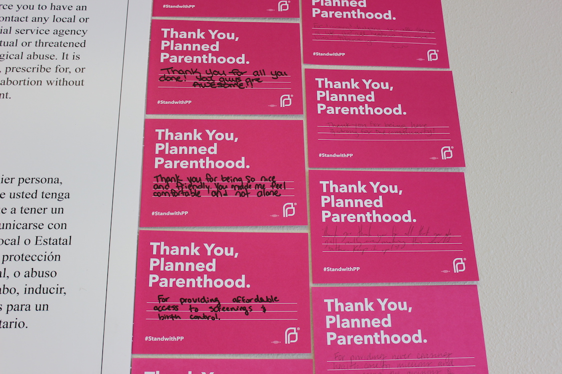 Thank you notes from patients. CREDIT: Casey Quinlan