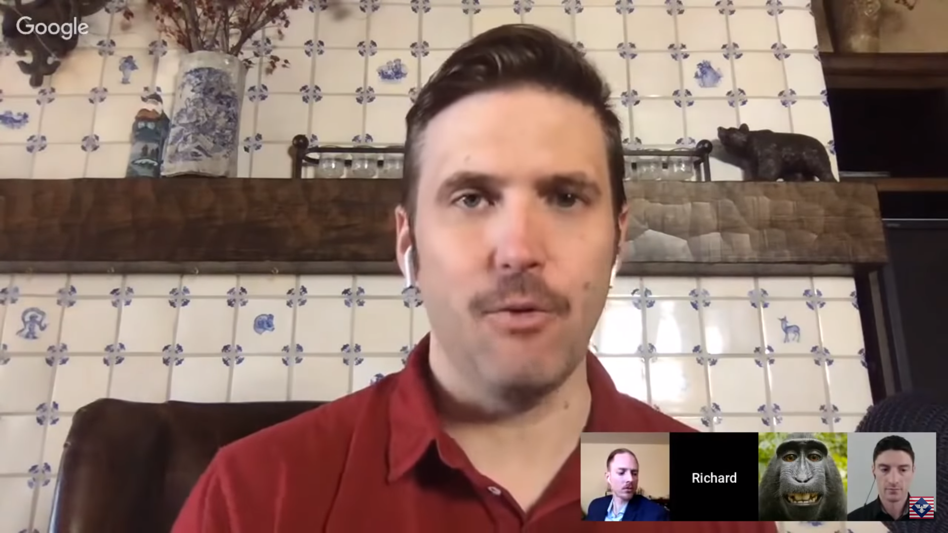 Richard Spencer has a new mustache, but nowhere to take it. CREDIT: YOUTUBE