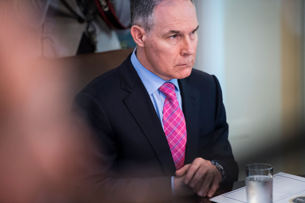 Scott Pruitt resigned on July 5, 2018 as EPA administrator. He faces more than a dozen investigations. (Credit: Jabin Botsford/The Washington Post via Getty Images)