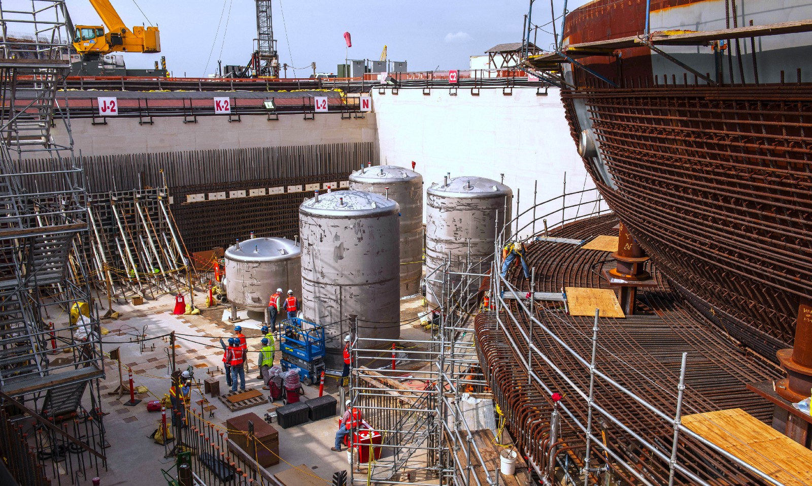 Construction at Plant Vogtle. CREDIT: Georgia Power Company