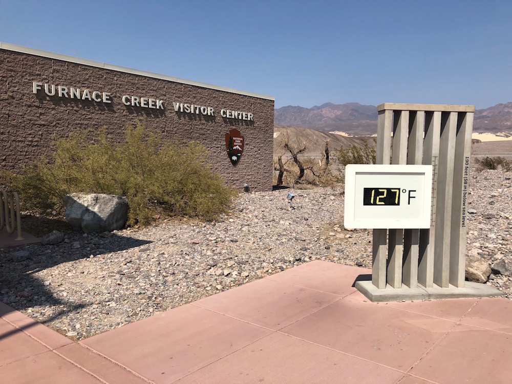 Death Valley, CA hit 127°F four days in a row last month. CREDIT: National Park Service