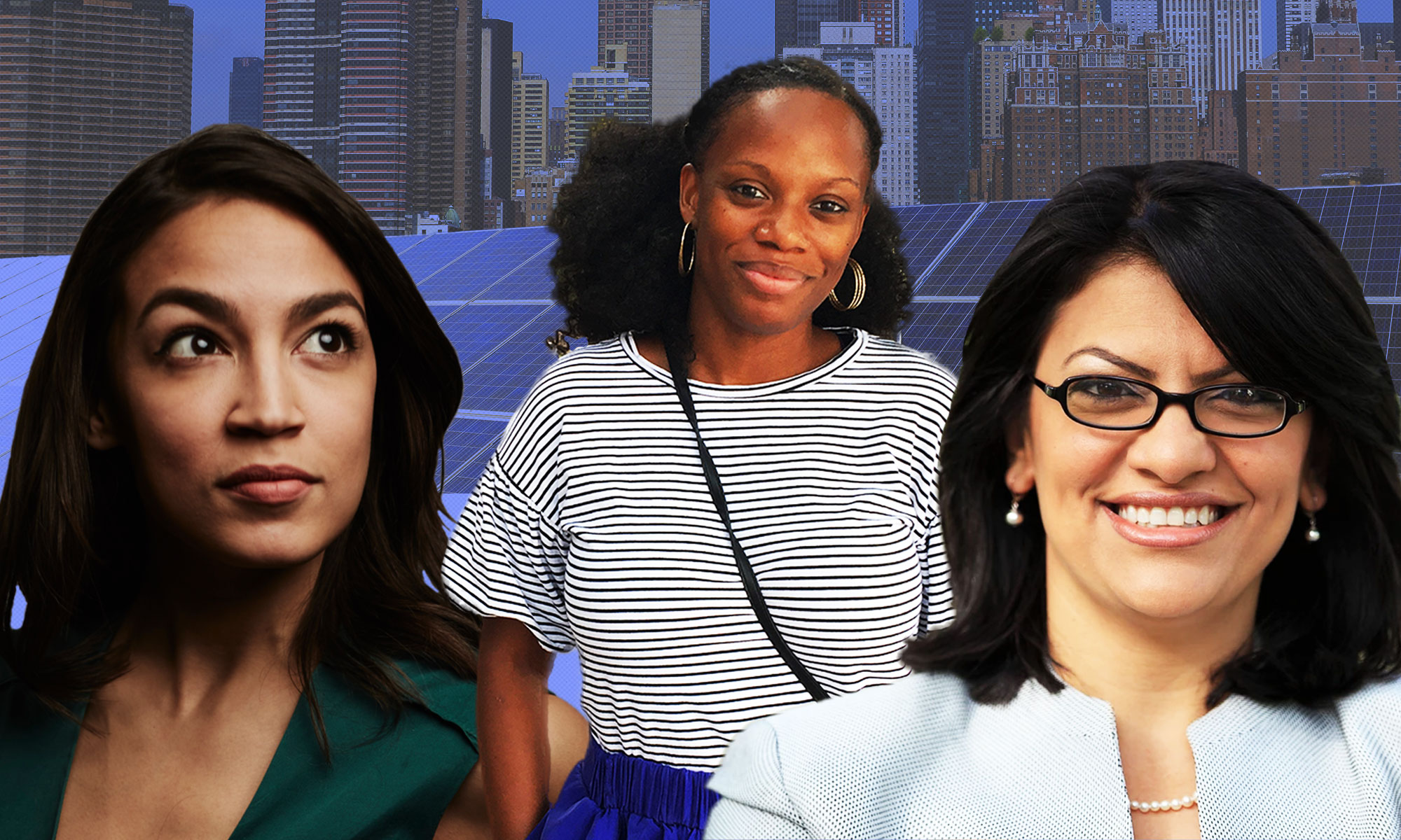 CREDIT: Getty Images, RashidaTlaibforCongress.com / Edit by Diana Ofosu