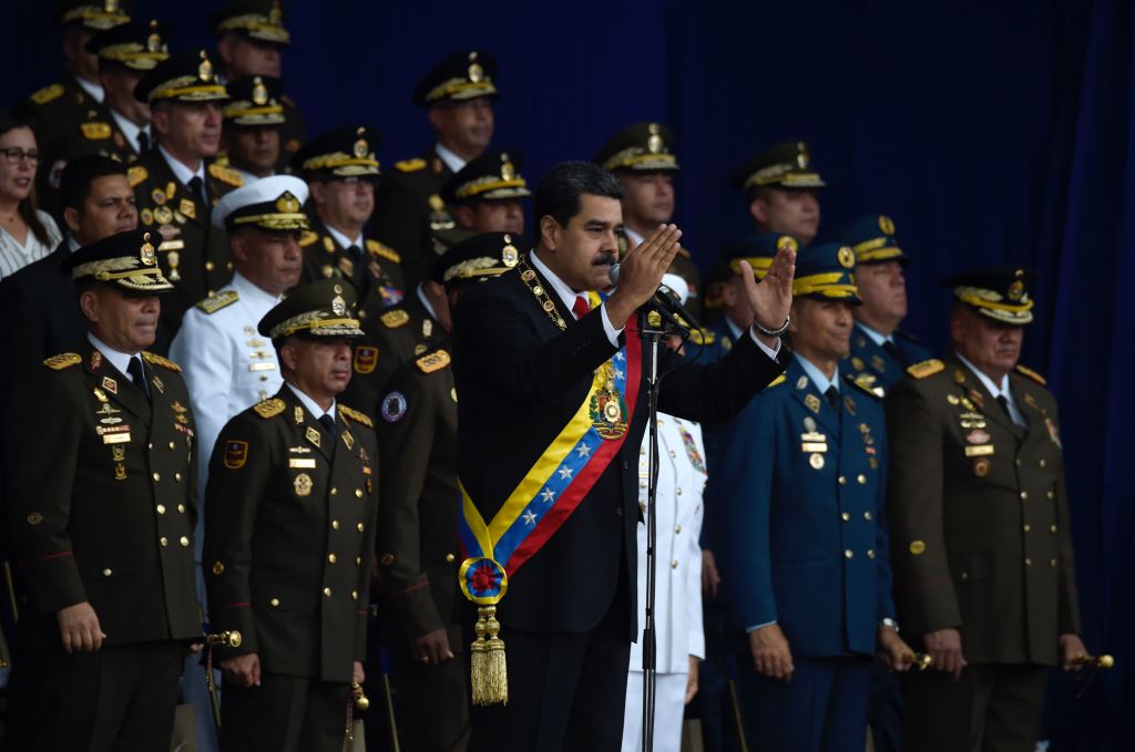 Did drones attempt to assassinate Venezuelan President Nicolas Maduro? CREDIT: JUAN BARRETO / GETTY