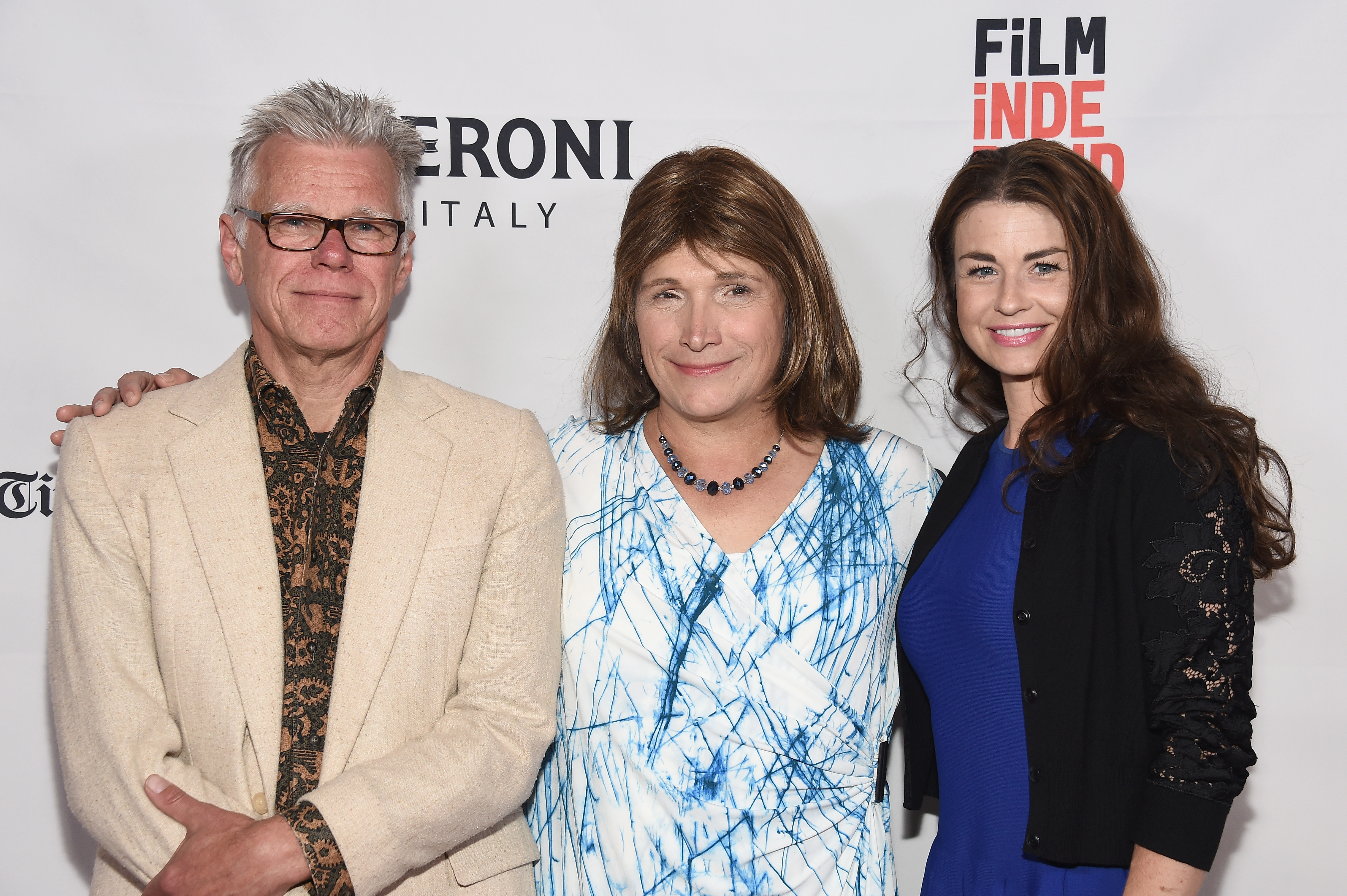 Christine Hallquist, center, became the first transgender gubernatorial nominee from any major political party Tuesday. CREDIT: Amanda Edwards/WireImage