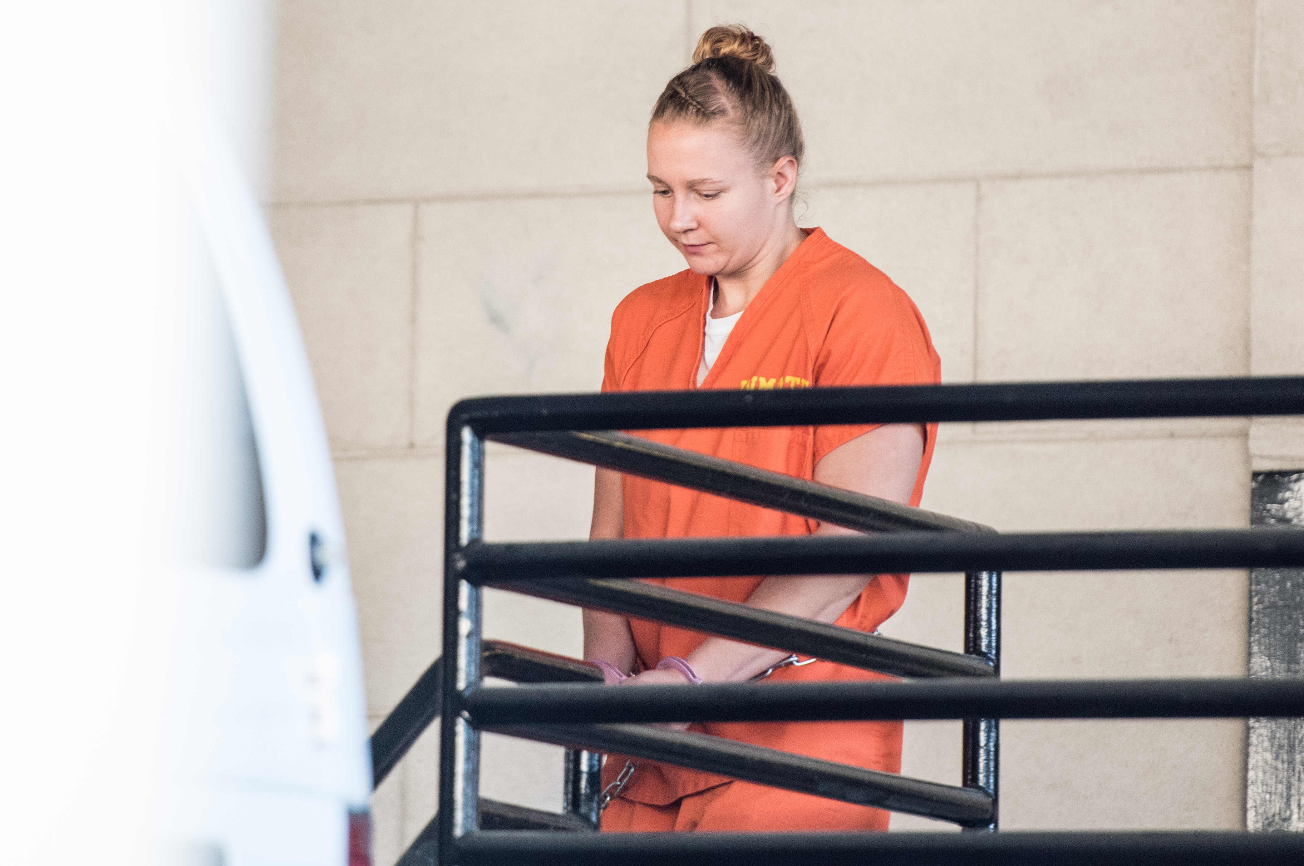 AUGUSTA, GA - JUNE 8: Reality Winner exits the Augusta Courthouse June 8, 2017 in Augusta, Georgia. (Photo by Sean Rayford/Getty Images)