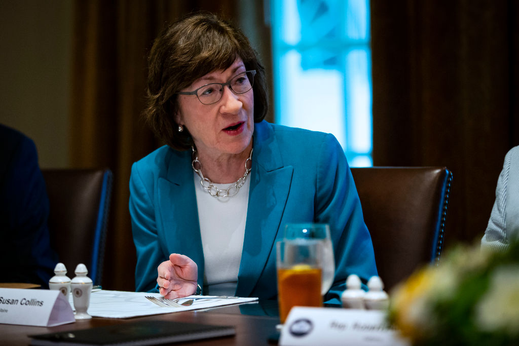 Sen. Susan Collins (R-ME) at a June White House luncheon.