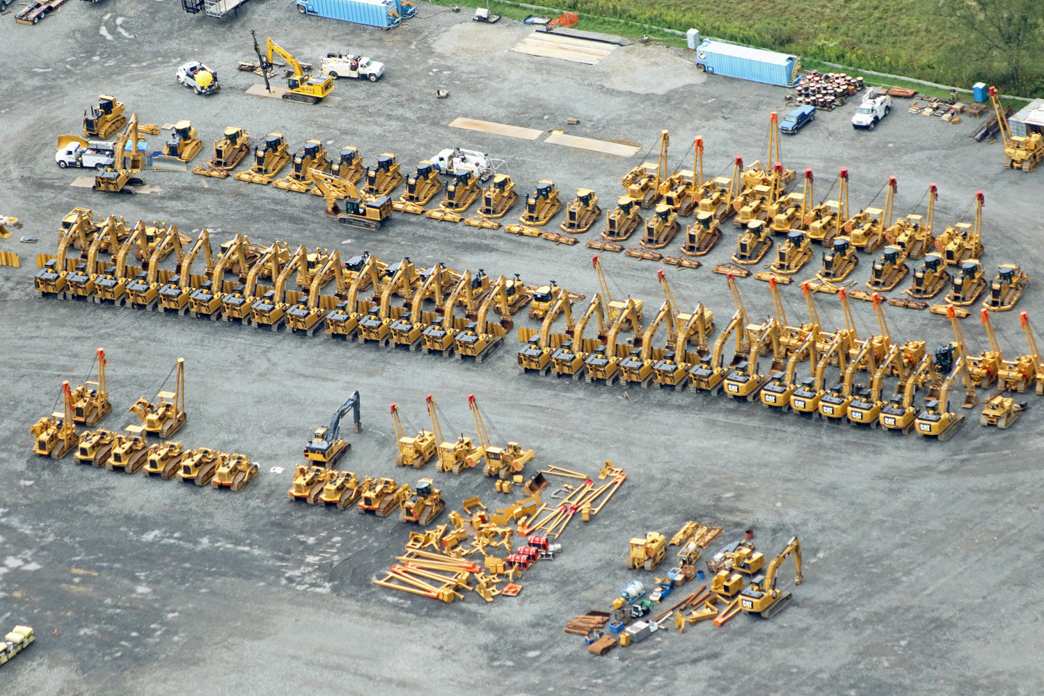 Staging area for construction of the West Virginia portion of the Atlantic Coast Pipeline. CREDIT: Allegheny-Blue Ridge Alliance