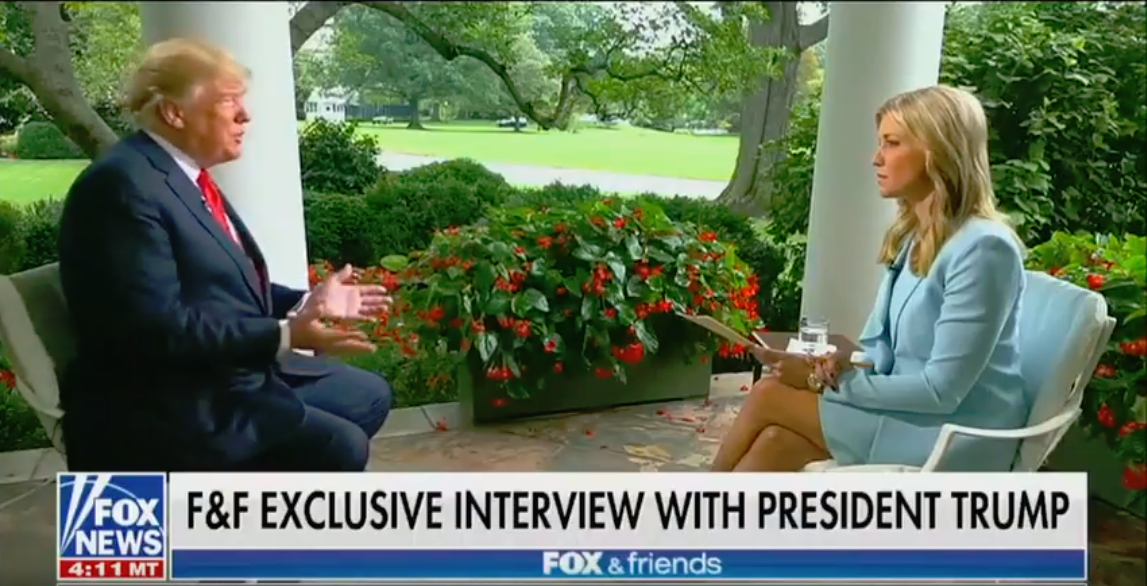 Donald Trump on Fox & Friends on Thursday.