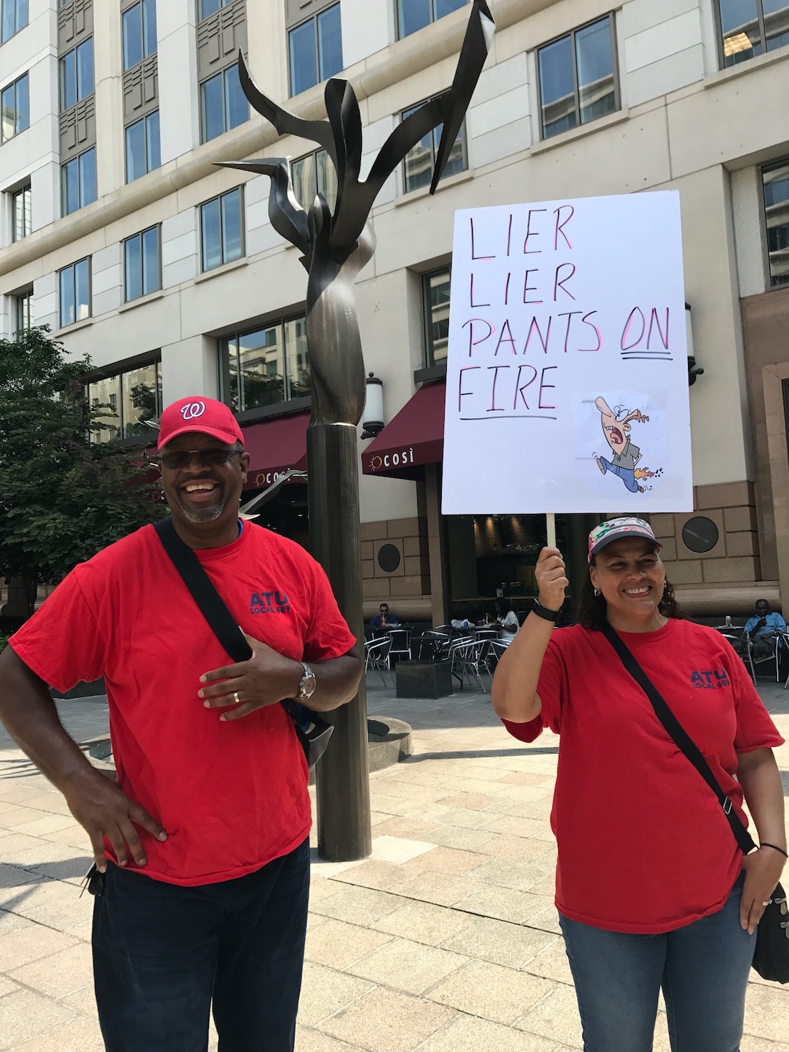 Metro workers and supporters of Metro workers went to the rally on Thursday, August 16, 2018. (PHOTO CREDIT: Casey Quinlan/ThinkProgress)