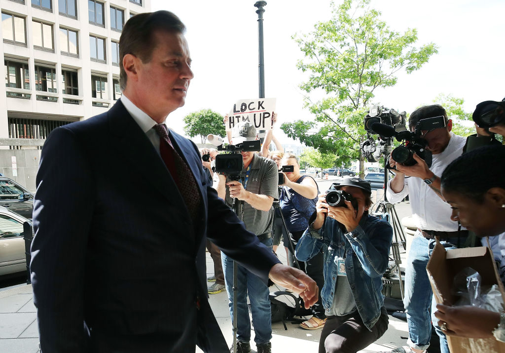 A lawyer for Paul Manafort on Friday told the judge overseeing the former Trump campaign chairman's tax fraud case that his client was innocent because a guilty person wouldn't have left evidence around if he intended to commit a crime. (Photo credit: Mark Wilson/Getty Images)